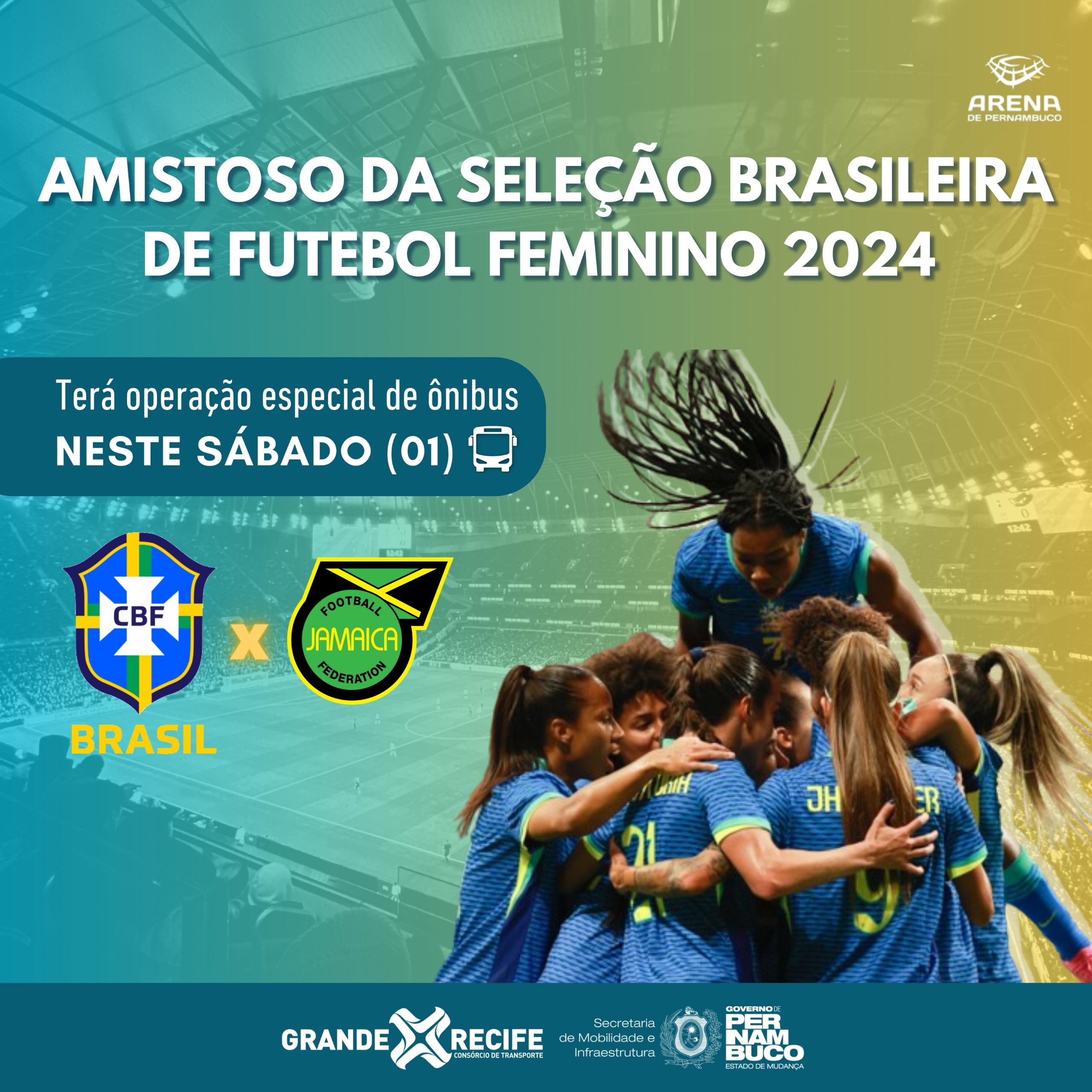 AMISTOSO DA SELEÇÃO BRASILEIRA DE FUTEBOL FEMININO 2024 TERÁ OPERAÇÃO ...